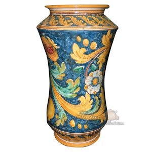 Vaso albarello h 40 ornato calatino