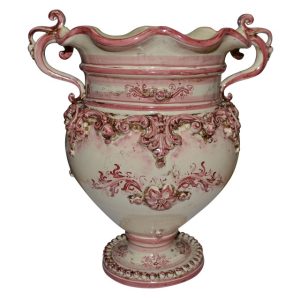 Vaso smerlato h 30 plastico sofia mono bordeaux