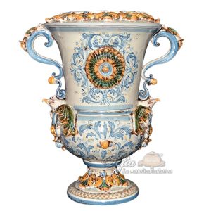 Vaso aquila h 50 plastico sofia tricolore