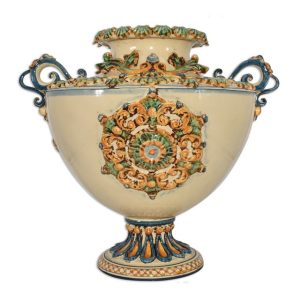 Vaso cratere h 40 plastico sofia tricolore