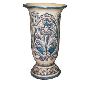 Vaso calice h 25 stile richard mono blu