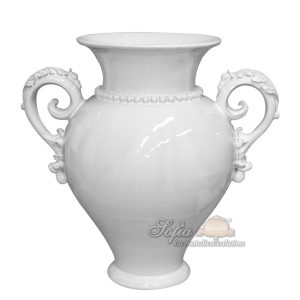 Vaso anfora h 40 white line