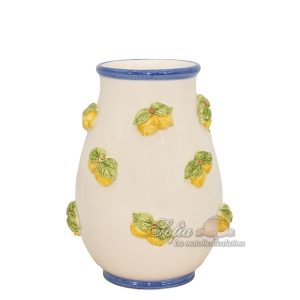 Vaso con limoni h 25 white & lemon (CLP500)
