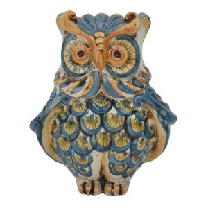 Gufo h 15 blu/arancio