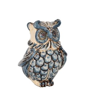 Gufo h 15 mono blu - Bomboniera