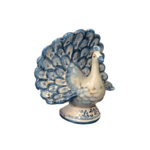 Pavone piccolo h 12 mono blu - Bomboniera