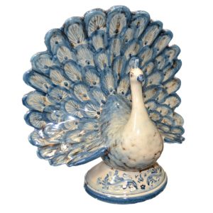 Pavone medio h 21 mono blu