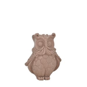 Gufo h 15 tortora opaco - Bomboniera