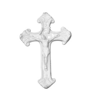 Crocifisso medio 16x24 white line - Bomboniera