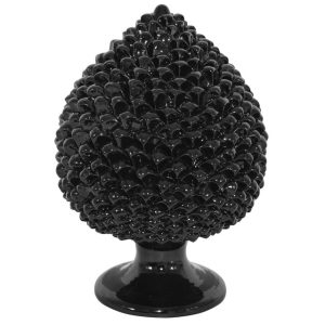 Pigna artigianale h 40 black line lucido