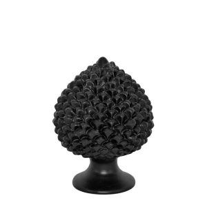Pigna artigianale h 10 black line opaco - Bomboniera