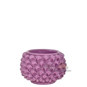 Vaso mezza pigna s/piede Ø 10 glicine - Bomboniera