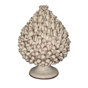 Pigna artigianale h 25 avorio anticato