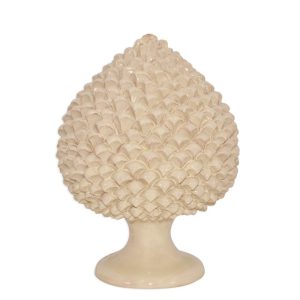 Pigna artigianale h 30 avorio integrale