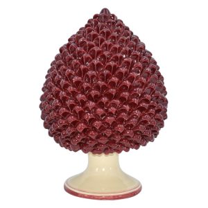 Pigna artigianale h 40 mono bordeaux