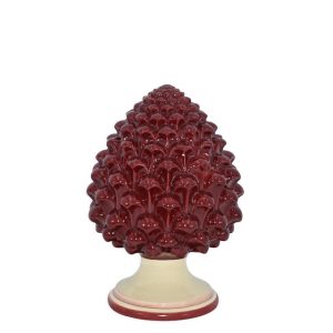 Pigna semilavorata memo h 10 mono bordeaux - Bomboniera