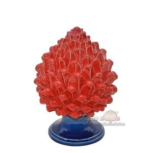 Pigna artigianale h 20 rosso/blu