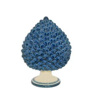 Pigna artigianale h 25 mono blu