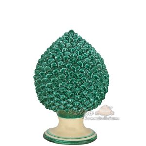 Pigna artigianale h 25 mono verde