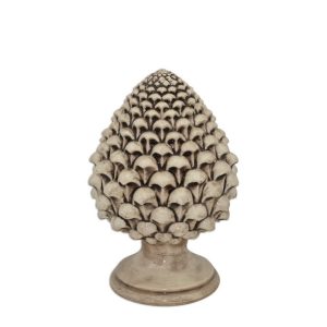 Pigna semilavorata memo h 25 madreperla antichizzato