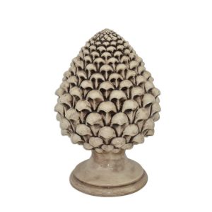 Pigna semilavorata memo h 35 madreperla antichizzato