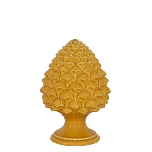 Pigna semilavorata memo h 10 senape - Bomboniera