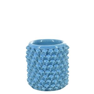 Cilindro a pigna h 10 turchese - Bomboniera