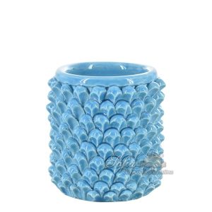 Cilindro a pigna h 14 turchese