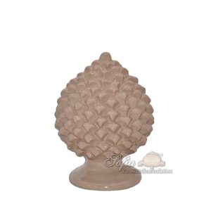 Pigna artigianale h 20 tortora lucido