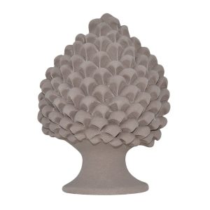 Applique a pigna artigianale h 15 tortora opaco