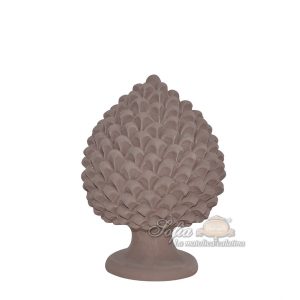 Pigna artigianale h 25 tortora opaco