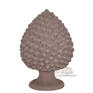 Pigna artigianale h 35 tortora opaco