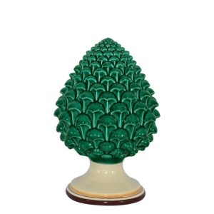 Pigna semilavorata memo h 20 verde/arancio