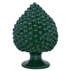 Pigna artigianale h 40 verde antico