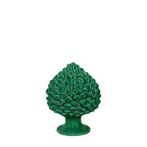 Pigna artigianale h 10 verde smeraldo - Bomboniera