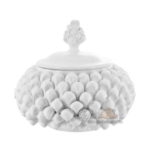 Biscottiera a pigna Ø 20 white line