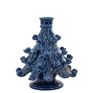 Albero di natale a candeliere 2°M h 20 blu intenso