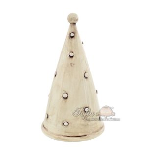 Albero cono 3°M h 25 madreperla antichizzato