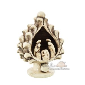 Natività a pigna h 12 madreperla antichizzato - Bomboniera