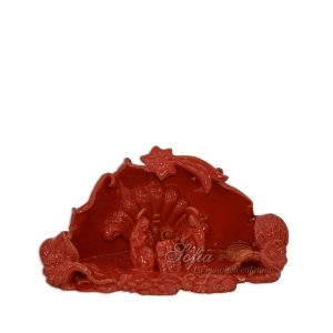 Natività media 14x10 rosso fuoco