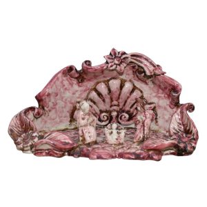 Natività media 14x10 mono bordeaux