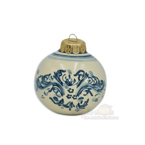 Pallina natalizia Ø 8 s. d'arte mono blu