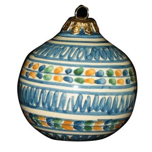 Pallina natalizia Ø 8 dec serpentino tricolore