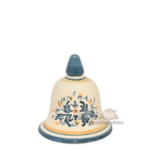 Campanella a punta h 12 s. d'arte blu/arancio