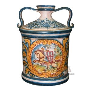 Fiasca del pellegrino h 27 c/cavaliere