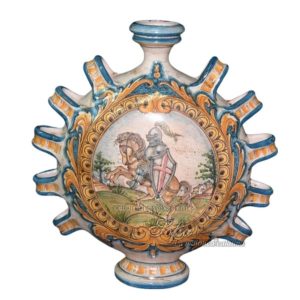 Fiasca a ciambella dieci manici 42x45 c/cavaliere