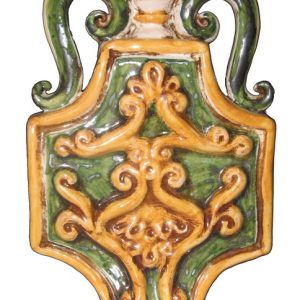 Fiasca esagono scaldamani 10x14 verde/arancio - Bomboniera