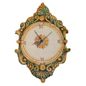 Orologio a rilievo 2°M h 40 verde/arancio