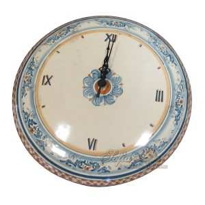 Orologio a cipolla Ø 26 s. d'arte blu/arancio