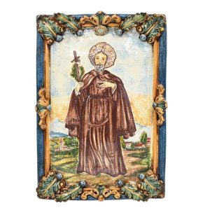 Capezzale applicato 32x45 san ciro tricolore